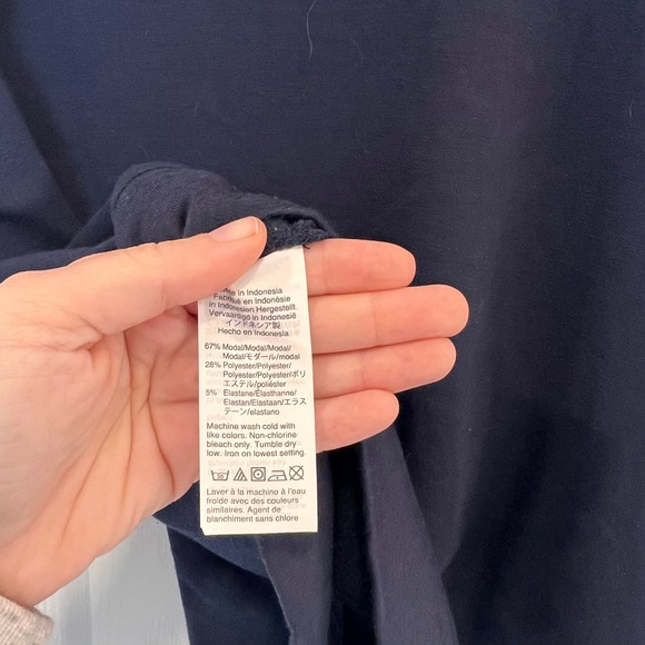 J Crew Navy Blue Striped Hoodie - Picture 9 of 9